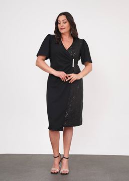 Picture of CURVY GIRL SEQUENCE ELEGANT DRESS